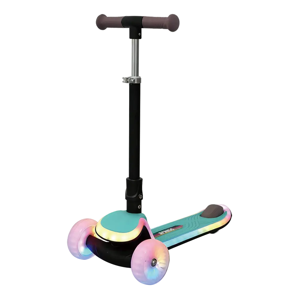 光るキックスクーター レインボーライト